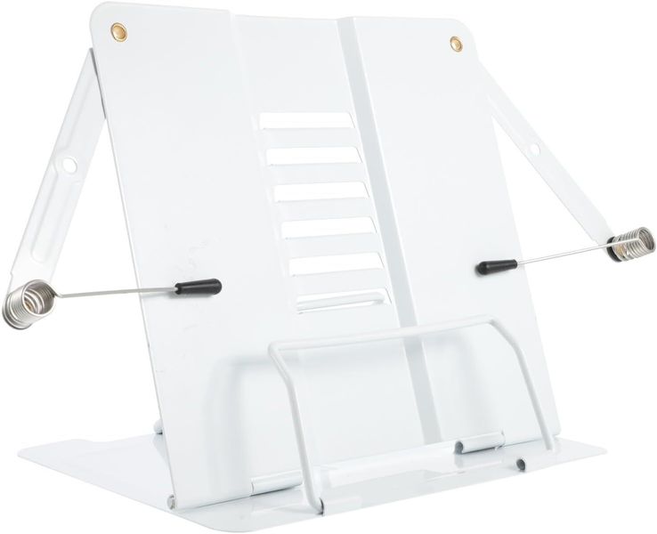 Adjustable White Metal Reading Book Stand Desktop Holder For Home