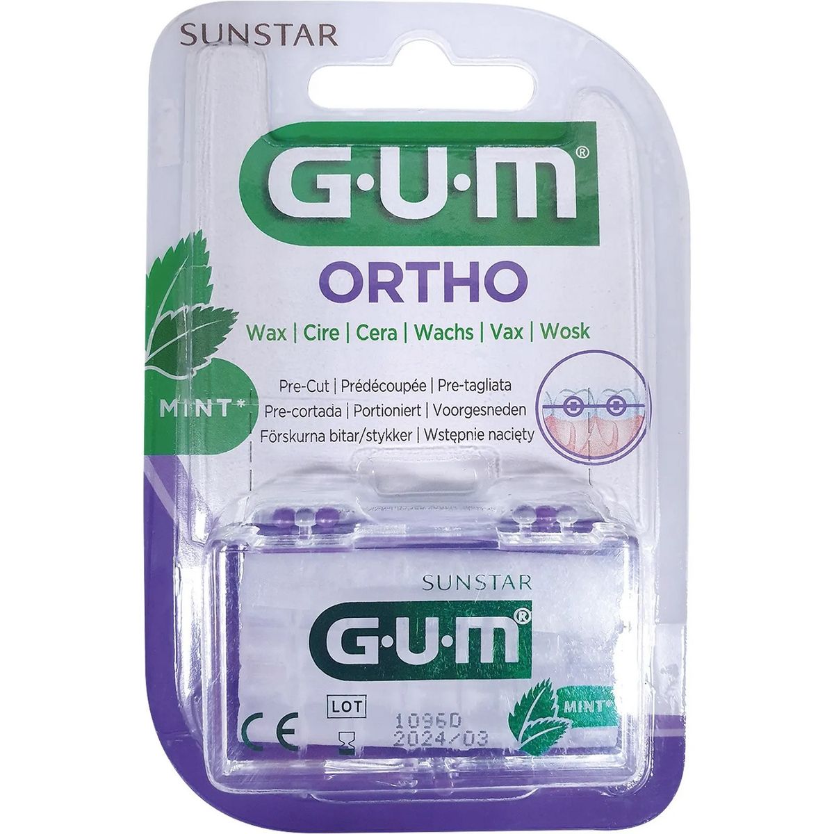 Sunstar GUM Orthodontic Wax Mint Shop Today. Get it Tomorrow