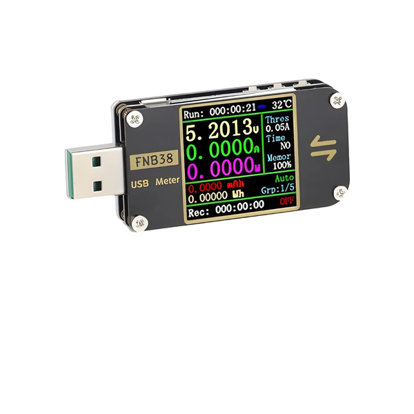 FNIRSI FNB38 USB Tester Voltmeter Ammeter QC4+ PD3.0 PPS 120W- TFT Display