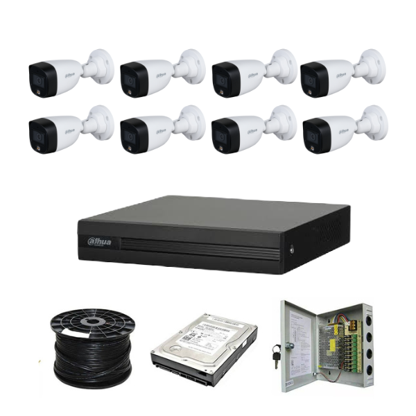 Dahua 8ch Full-Color HD Kit
