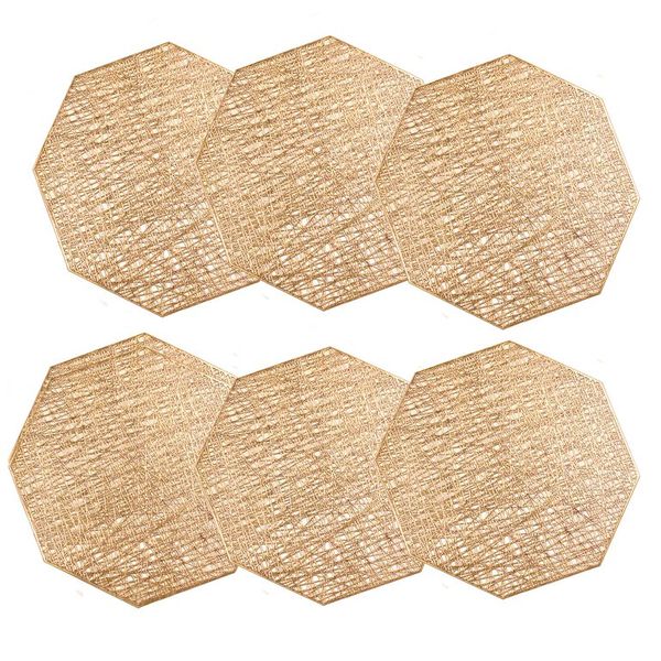 Placemat 6 Piece 38cm Hexagon
