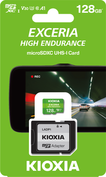 Kioxia 128GB 100Mb/s MicroSD Card C10 Exceria High Endurance