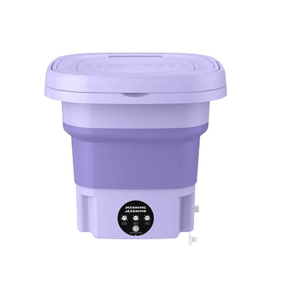 Portable foldable washing machine for close-fitting underwear and socks 8 L