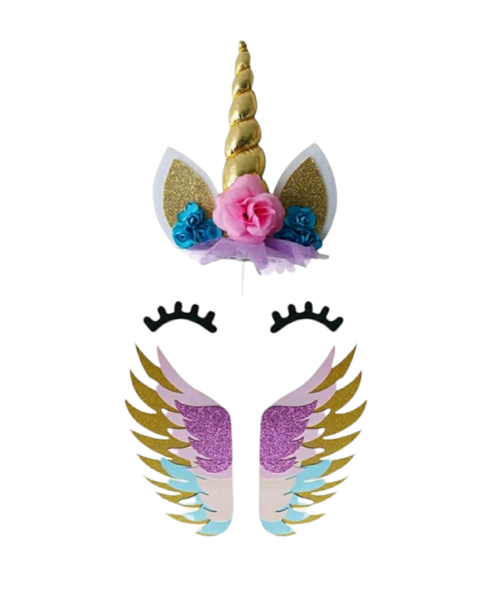 Unicorn Wings Cake Topper Printable