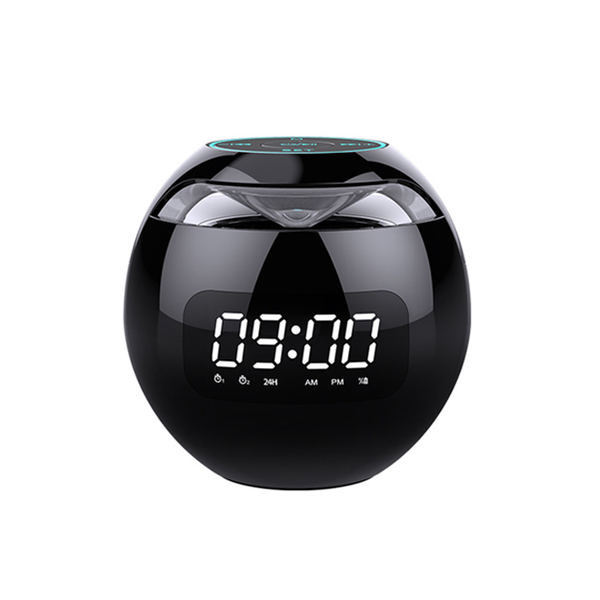 Alarm Clock Bluetooth Speaker - Black