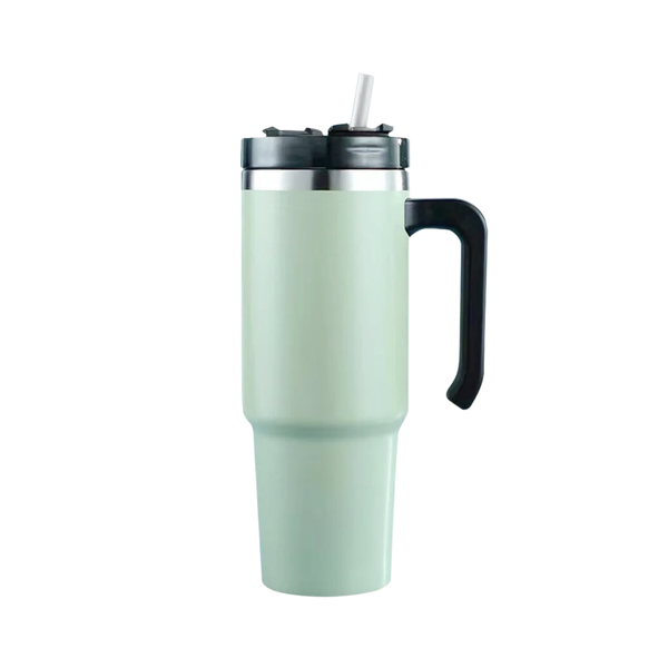 600ml Thermal Insulated Travel Mug with Straw
