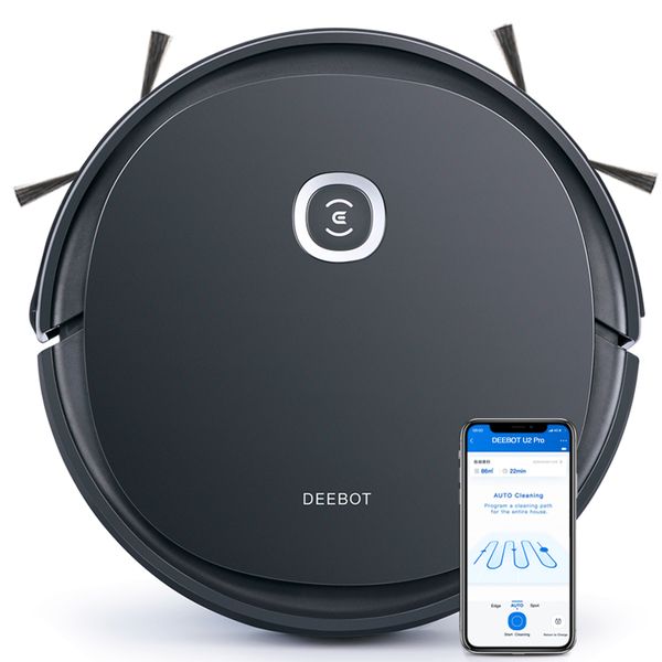Ecovacs Deebot U2 Pro Robot Vacuum Cleaner - Pet Care Kit, 150min Runtime