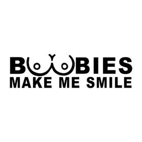 Boobies Make Me Smile Car Decal Vinyl Sticker - 28 Shop Today. Get it