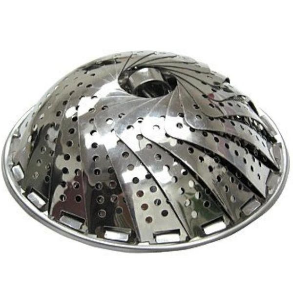 Shind Silver Expandable Stainless Steel Steamer Basket 26cm