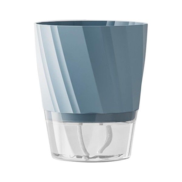 Self-Watering Planter with Clear Water Reservoir Base - White:
