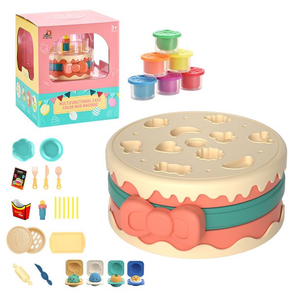 Olive Tree - Kids Pretend Play Birthday Cake Mould with Coloured Play Dough