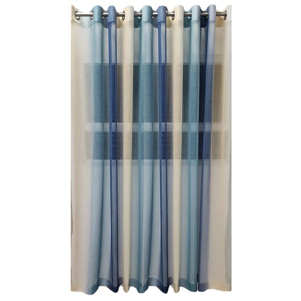 Gradient Blue Voile - Eyelet image