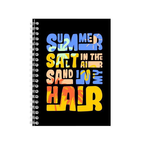 Summer Salt In The Air 6 Notebook Summer Gift Idea A4 Notepad 150
