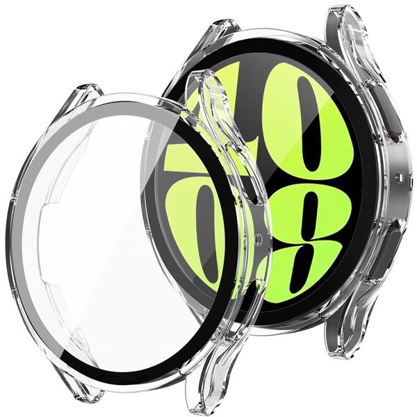 2Pack Compatible With Samsung Watch 6 40mm 2023 Screen Protector Case Cover