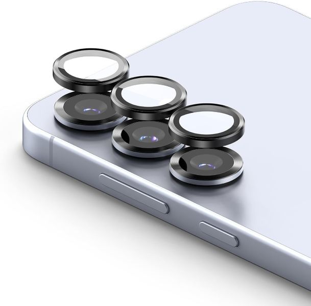 Metal Camera Lens Protector Compatible with Samsung Galaxy S26+ - Black