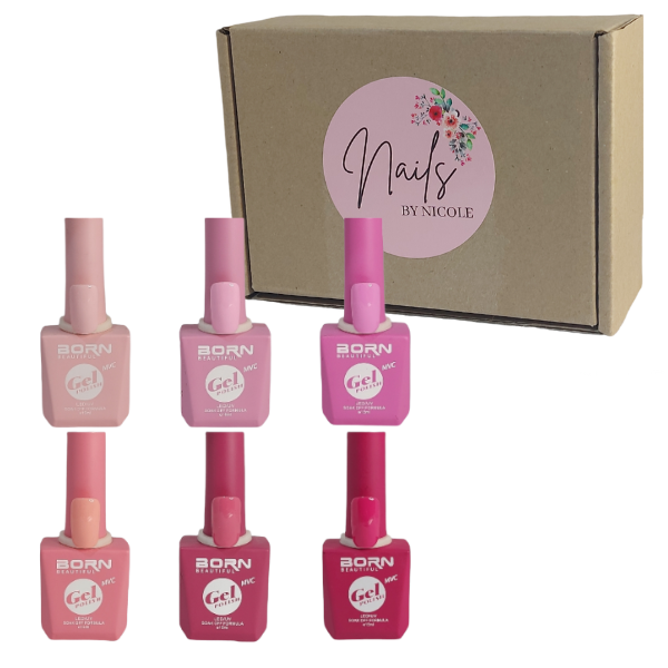 Nails by Nicole - BB UV/LED Gel Nail Polish - Shades of Pink - 6 Piece