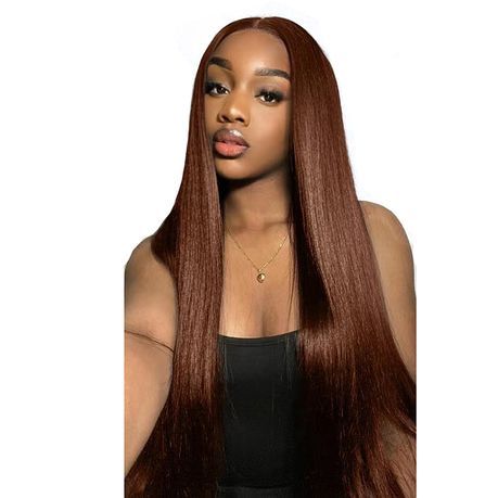 Chocolate Brown Lace Front Wig Human Hair for Women 13x4 HD