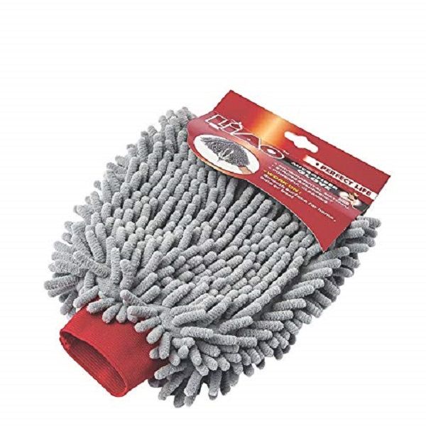LIAO Microfiber Chenille Car NoScratch Dust Cleaning Polish Wash Glove Mitt