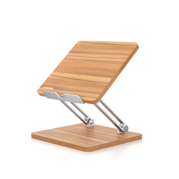 CellTime Ergonomic Foldable Height &amp; Angle Adjustable Wooden Laptop Stand