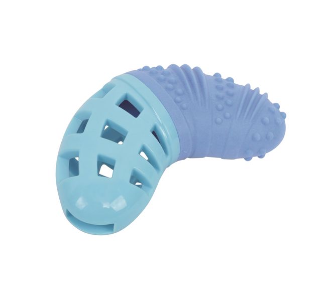 Mpet Vice Versa Rubber Boomerang Dog Toy - Chicken Scented