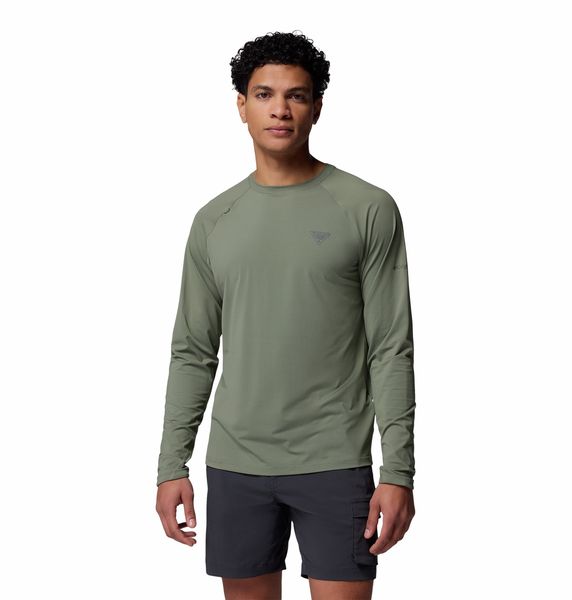Columbia Men's Wild Cast Sun Shirt Long Sleeve Cypress