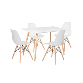 Rectangular Table & 4 Chairs - White | Shop Today. Get it Tomorrow ...