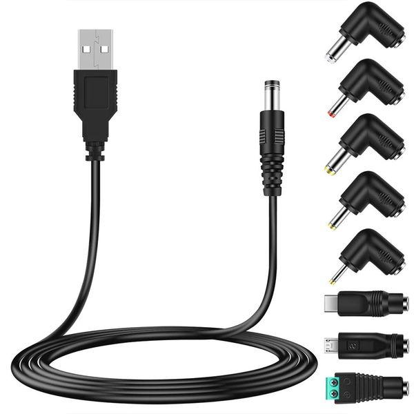 Universal 5V Usb Power Cord Usb To Dc Power Cable