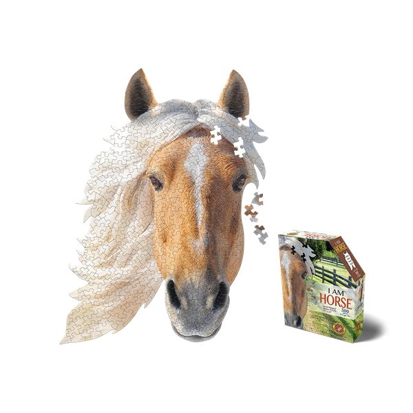 I am Horse Animal Shaped Jigsaw Puzzle 300 Pc by MADD CAPP
