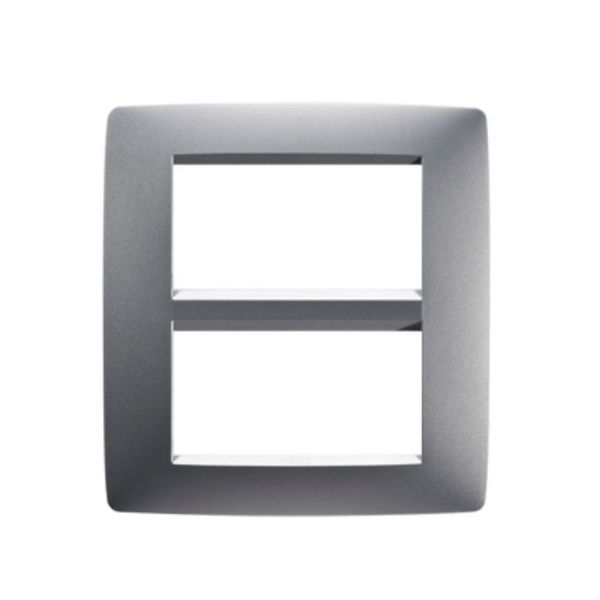 ACDC - Gewiss Milk Titanium Chorus One 8-Gang Cover Plate