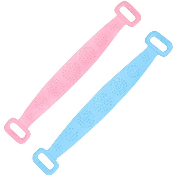 Double-Sided Design Body Wash Belt For Back Cleaning 2 Pack