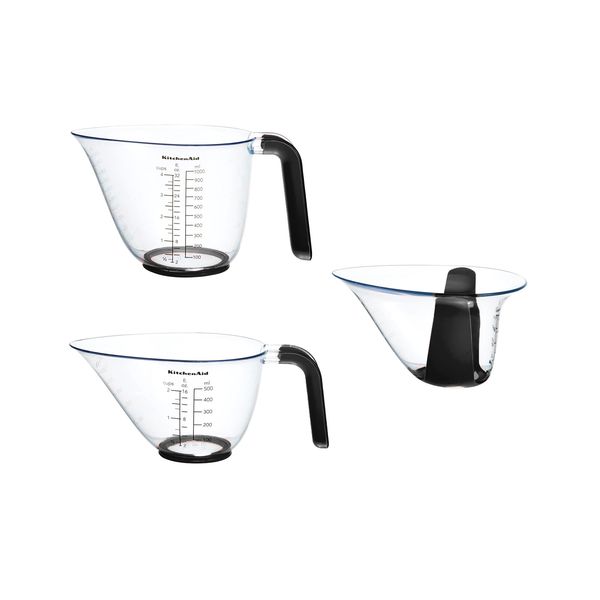 KitchenAid - 3-Piece Measuring Jugs Transparent