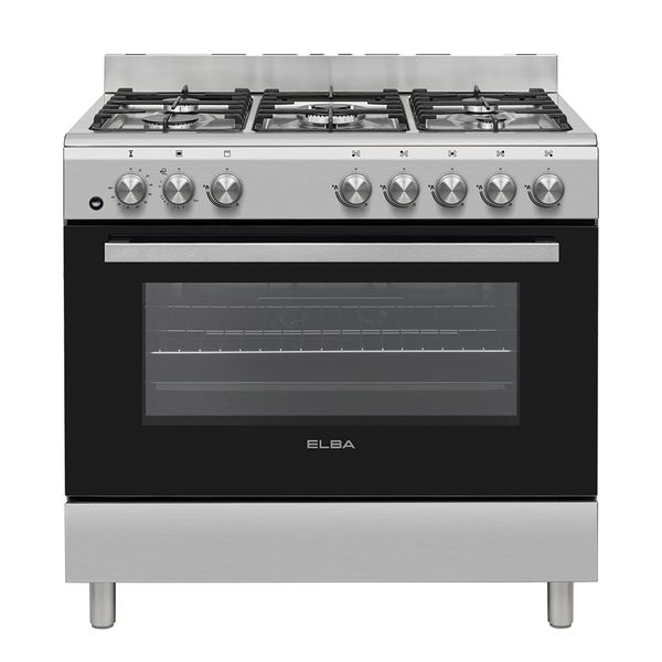 Elba 04/96CL828-2- Gas Stove 5 Burner Gas Oven 90cm Stainless Steel