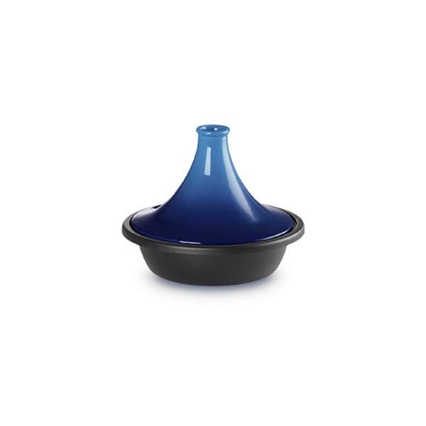Le Creuset Signature Brassière à pétales en fonte émaillée, 2,25 l, bleu côtier
