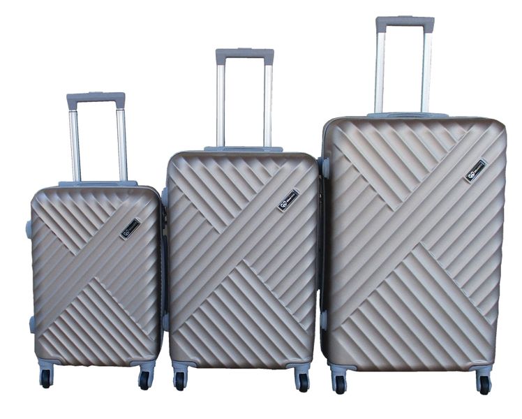 3-Piece Travel Luggage Suitcase Bag Set-Stylish And Convenient - Black