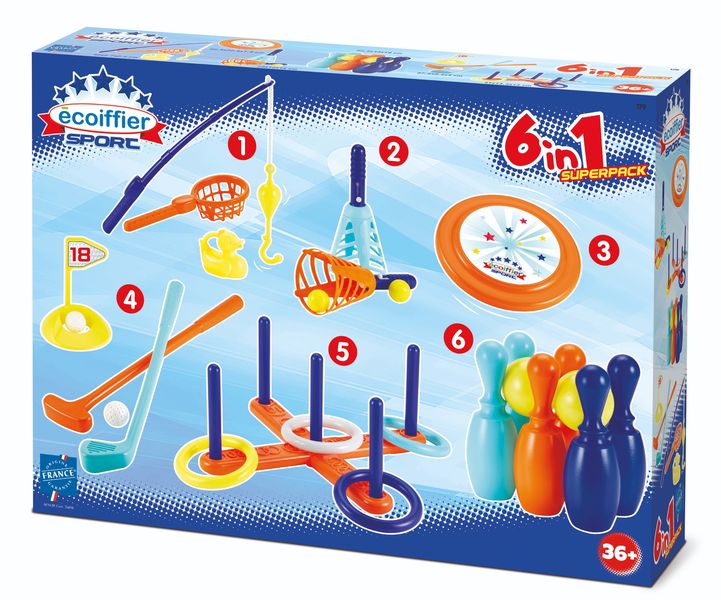 Ecoiffier 6-in-1 Sports Set