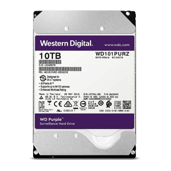 WD Purple 10TB Surveillance Hard Disk Drive