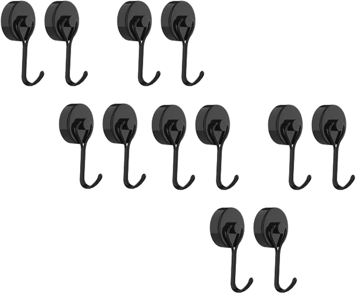 Magnetic Swivel Heavy Duty Neodymium Hooks 12 Pack