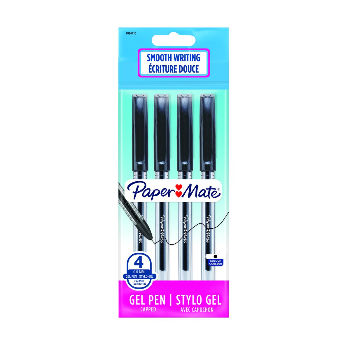 PAPER MATE Jiffy Gel pen 0,5mm Black 4pk | Buy Online in South Africa ...