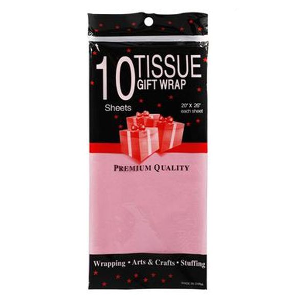 Paper Tissue Pink - 10 Sheets ( 1 Individual Pack )