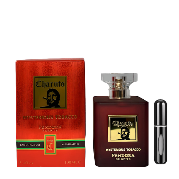 Charuto Mysterious Tobacco- 100ml + Refillable Decant with Perfume
