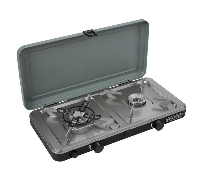 Cadac 2 Plate Deluxe Cooker Stove Black/Grey 202-20-ZA