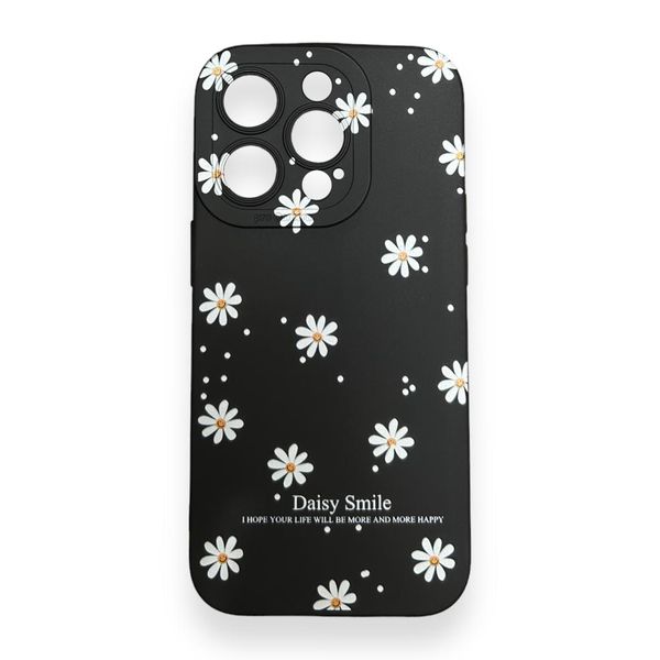 AMA Black Flower Silicon Protective Case For iPhone 13 Pro max