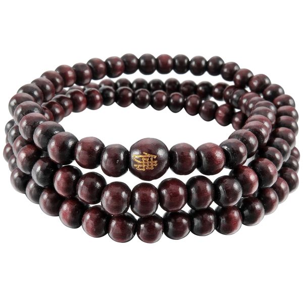 Wood Bangle Bracelet Tibetan Buddhist Sandal Necklace Bead Buddhism Prayer