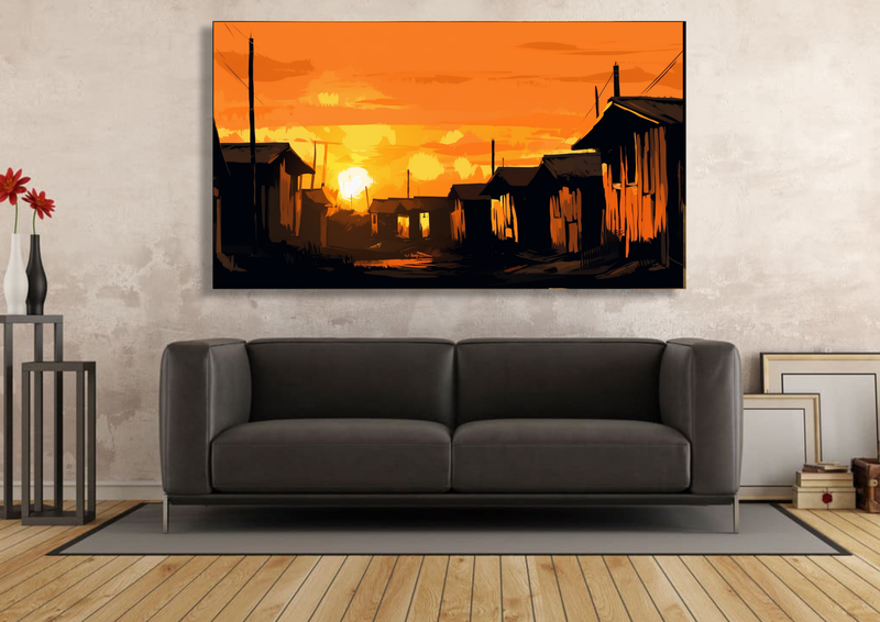Shack Silhouettes Abstract - Im0289 image