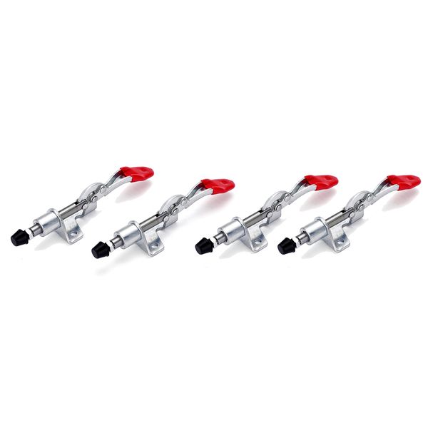 4Pcs Capacity 45Kg/99Lbs 16mm Plunger Stroke Antislip Vertical Toggle