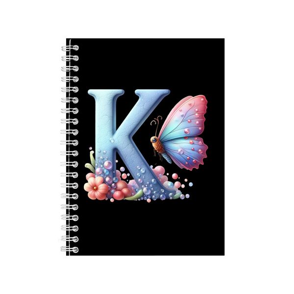 Butterfly K Gift Idea A5 Notebook Numbers And Le image