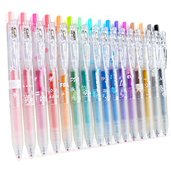 Gel Pen Set 0.7mm Fine Tip Colored Journaling Pen Coloring Drawing