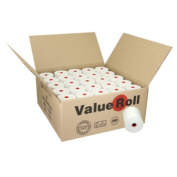80x80 Box of 50 Thermal Till Roll/POS Roll (Diameter 70mm)