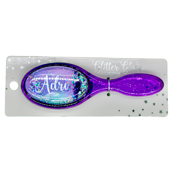Glitter Globe Name Hairbrush - Adri