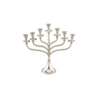 Silver Plated 7 Candle Holder- Menorah - 40 cm